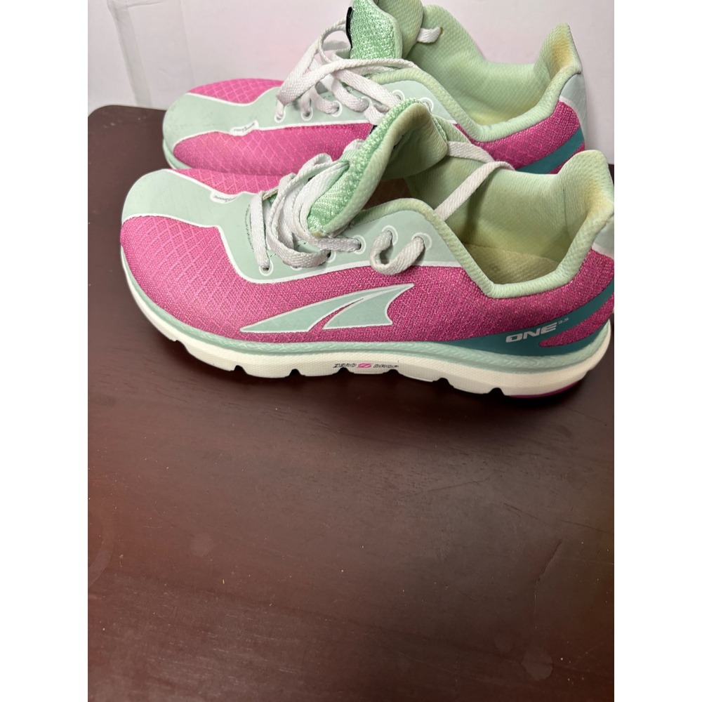Altra The One 2.5 Womens Running Shoes Pink Mint Green Zero Drop A2523-2 5.5 - Picture 6 of 8